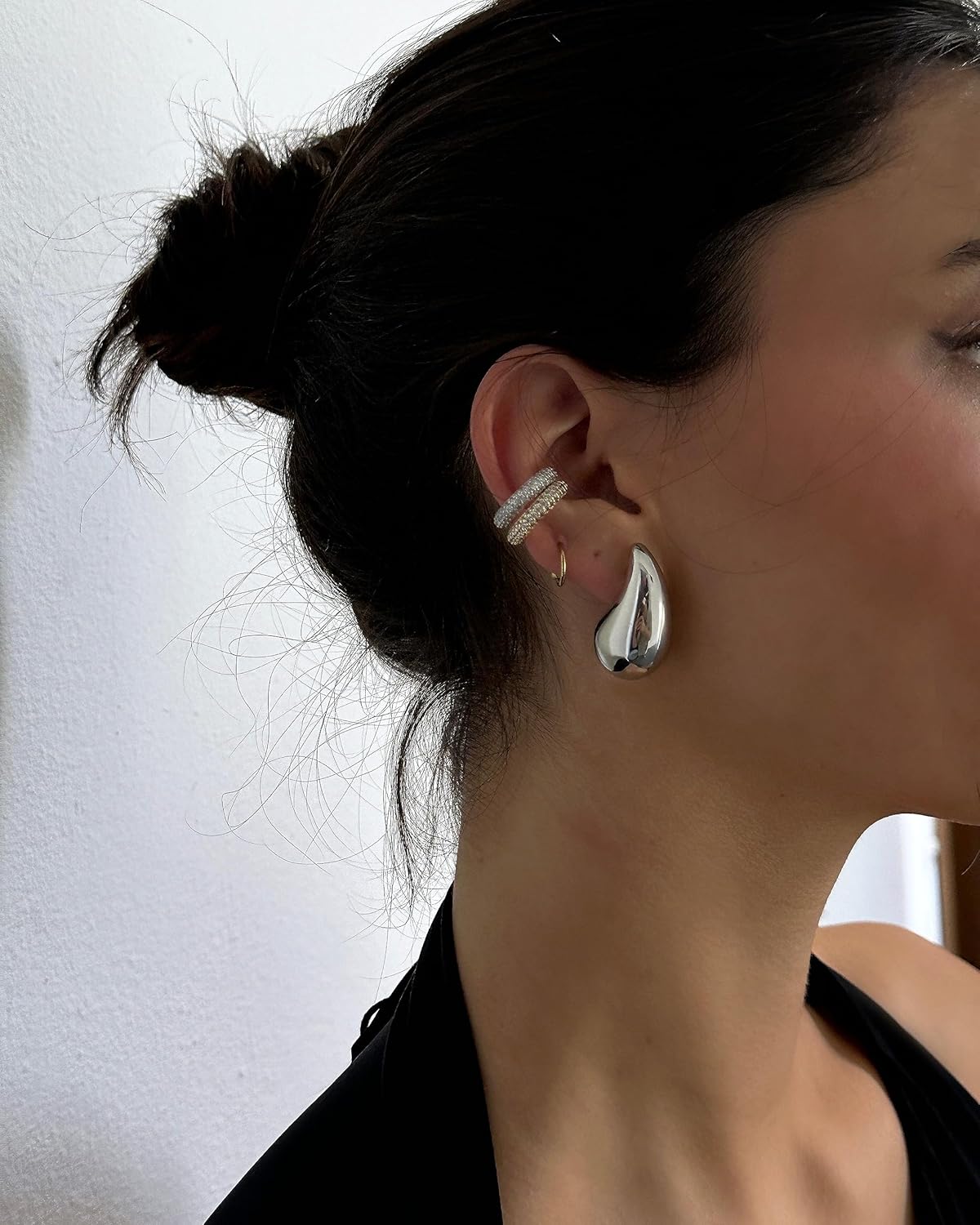 Trendy Water Drop Stud Earrings