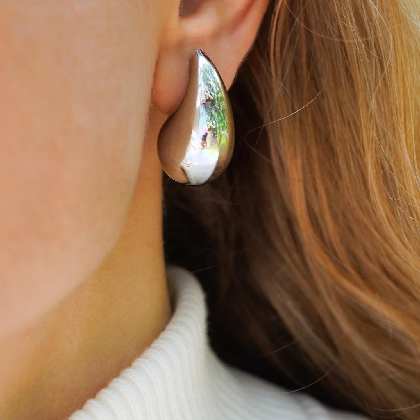 Trendy Water Drop Stud Earrings