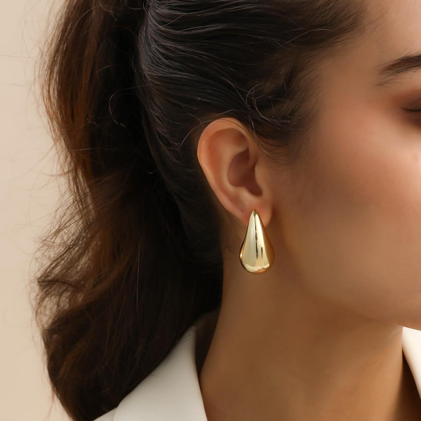 Trendy Water Drop Stud Earrings