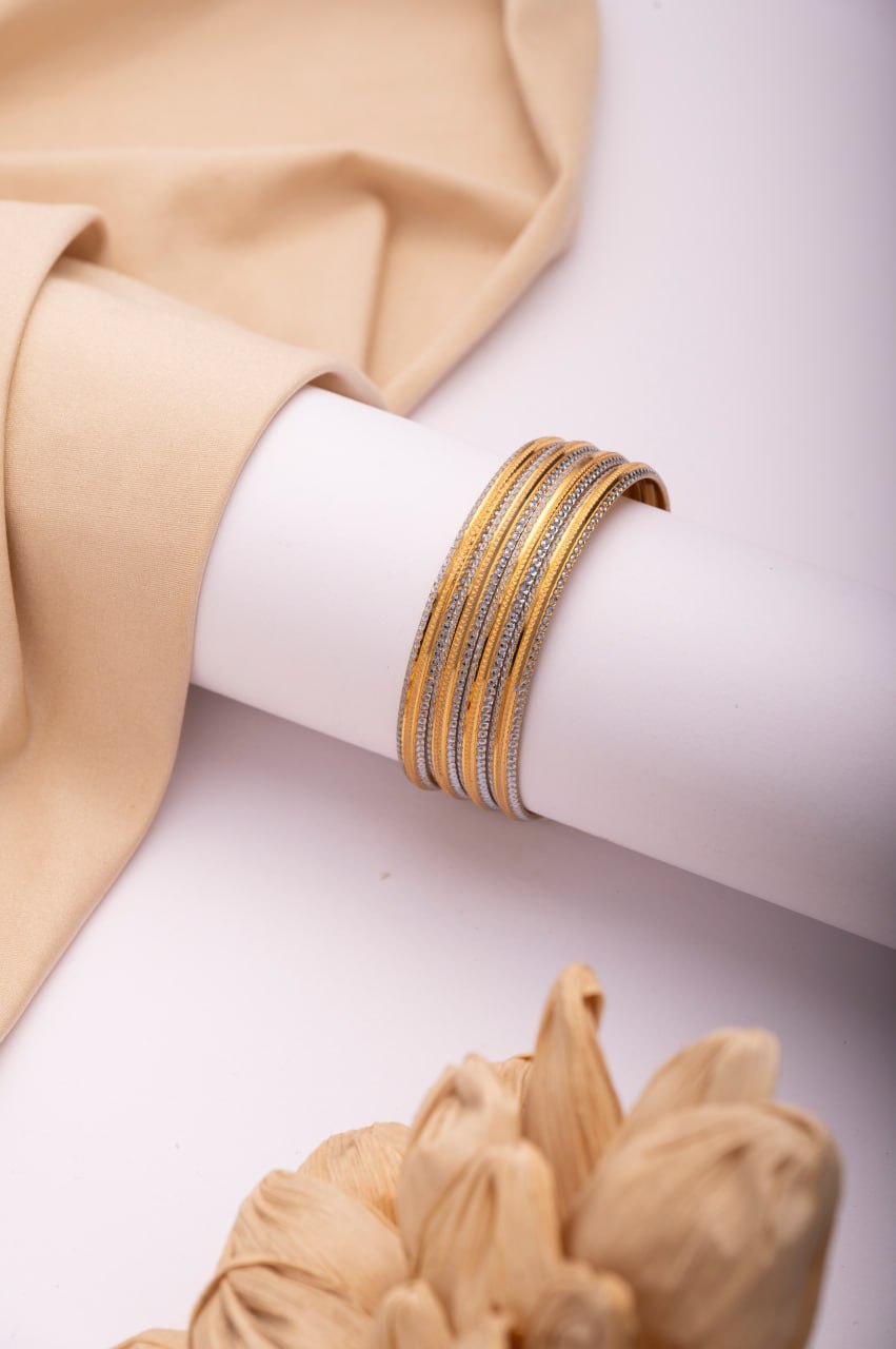 Ira Dual-Layer Gold Bangles