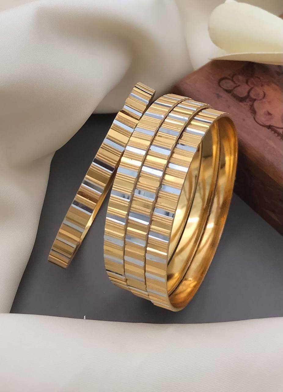 Kiara Dual-Tone Gold Bangles