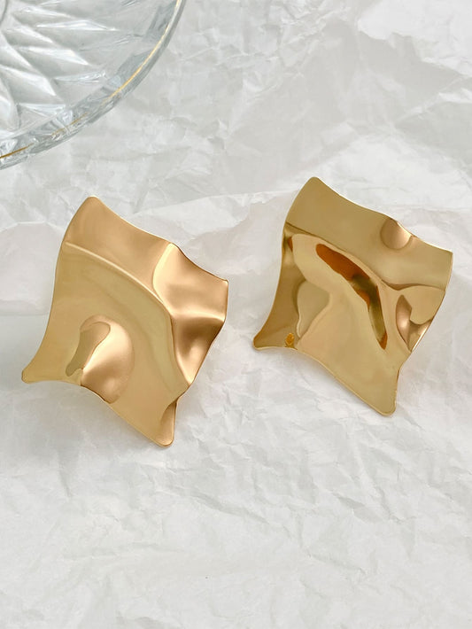 Abstract Leaf-Shape Earrings