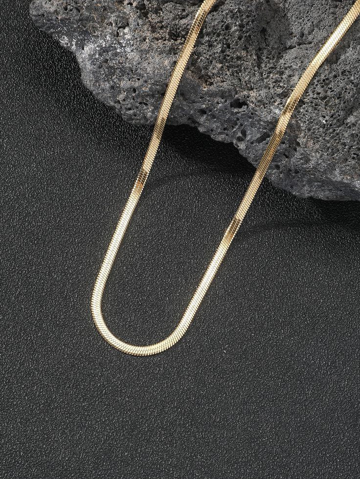 Herringbone Snake Chain Necklace