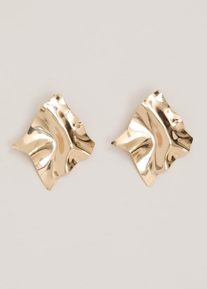 Abstract Leaf-Shape Earrings