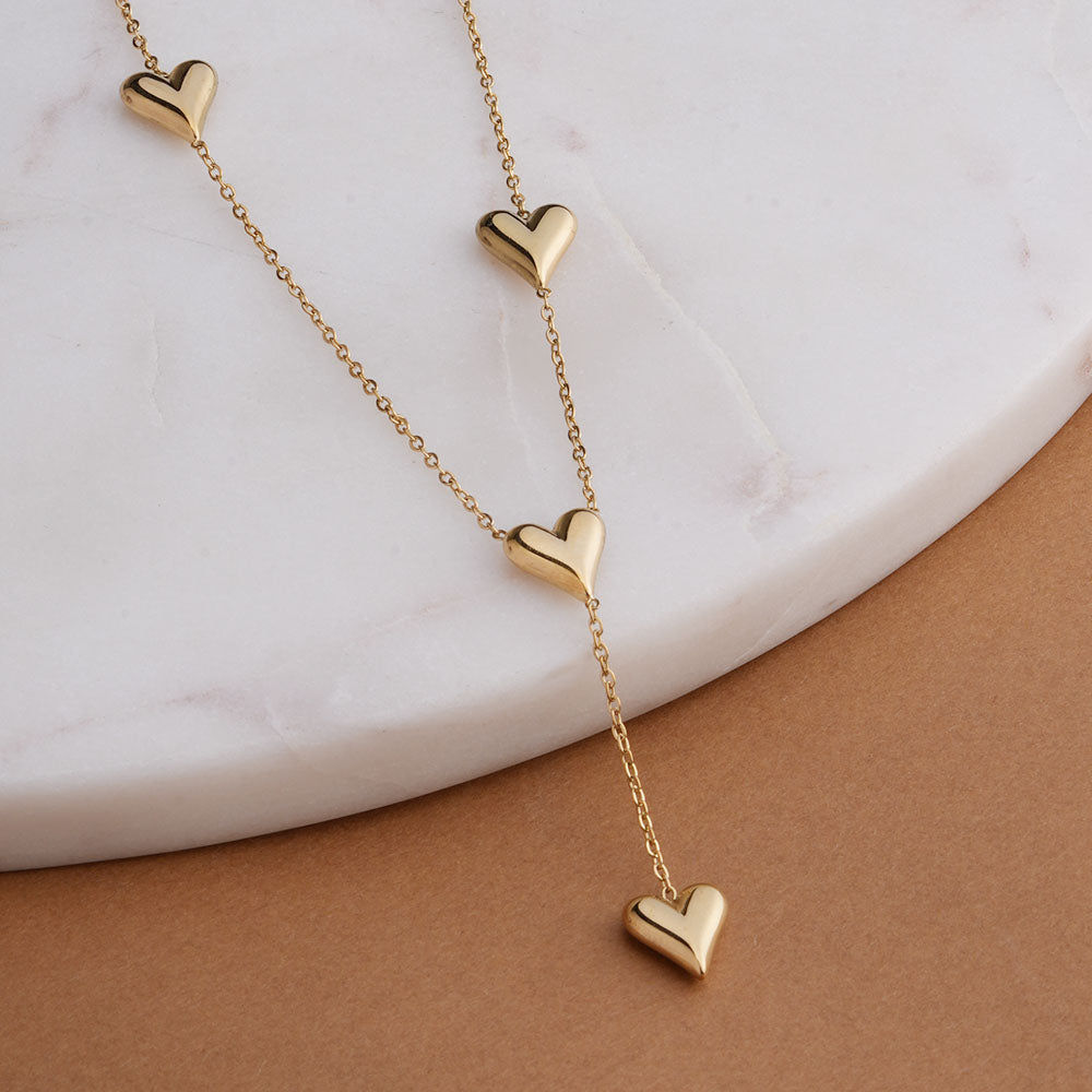 Heartstrings Gold Necklace