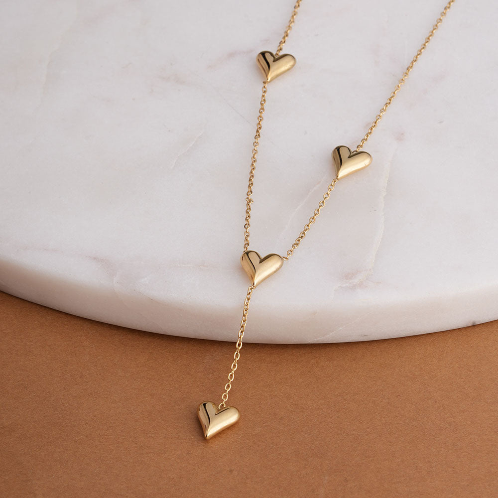 Heartstrings Gold Necklace