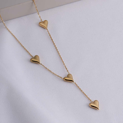 Heartstrings Gold Necklace