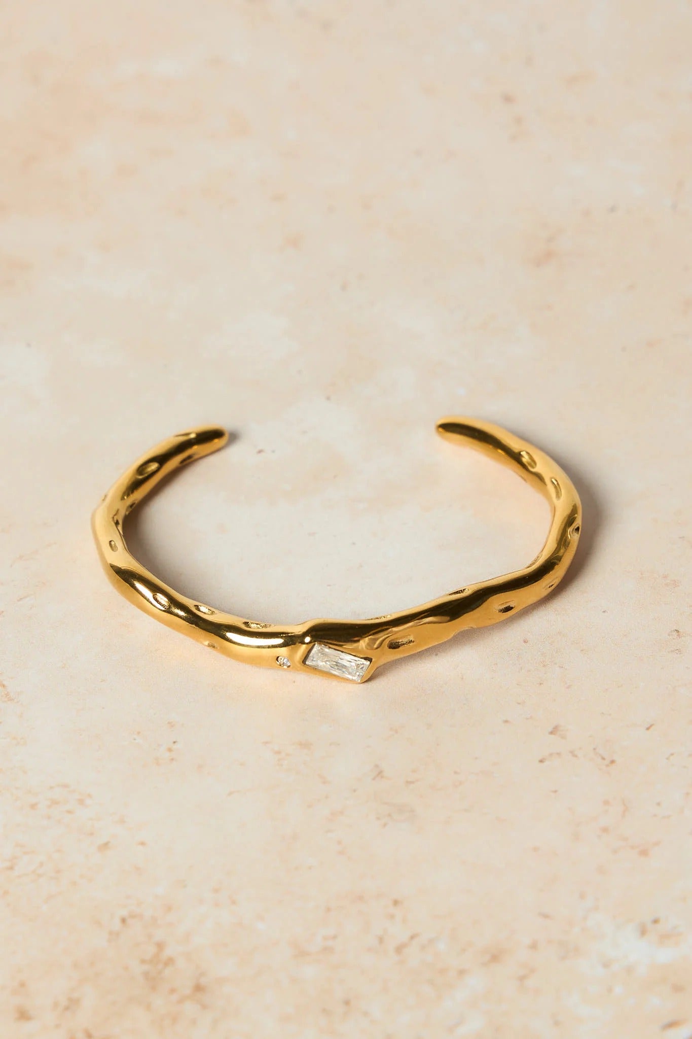 Molten Gold Textured Cuff