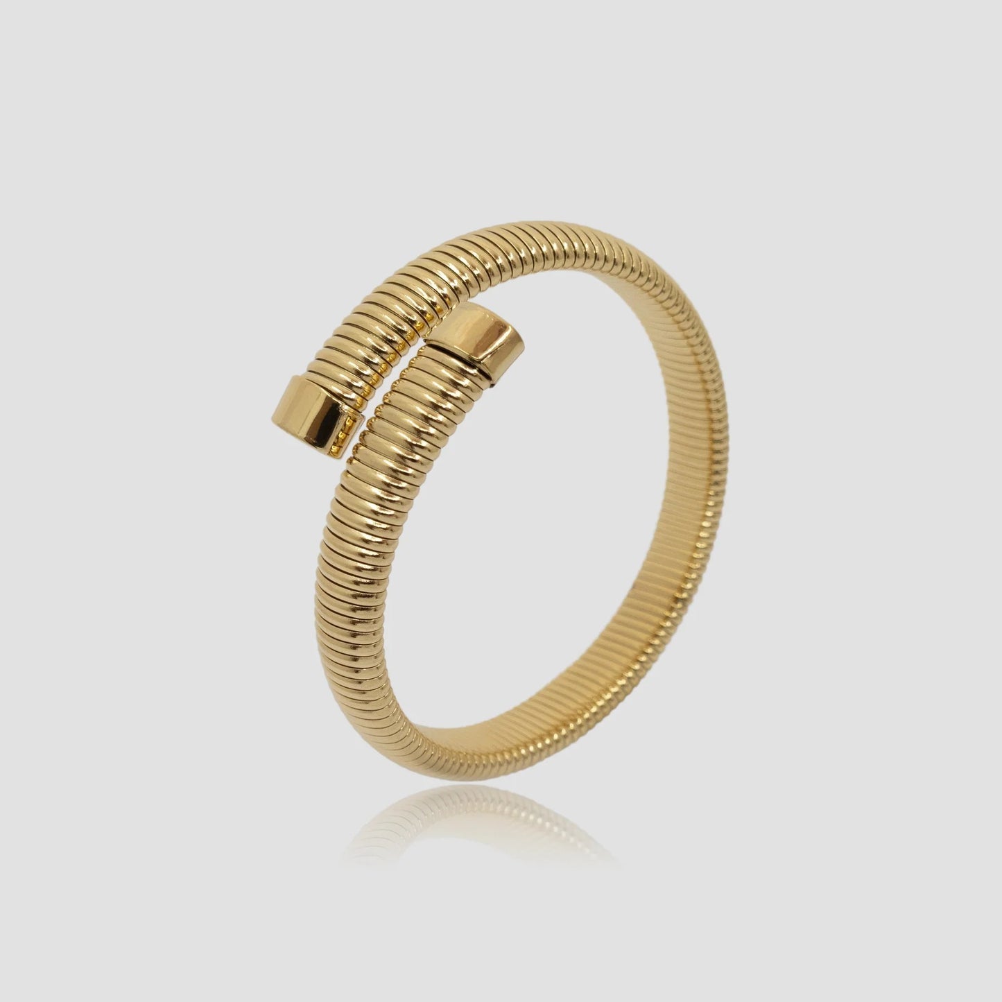 Golden Coil Luxe Bangle