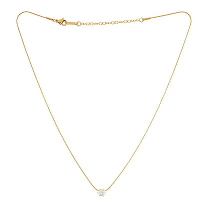 Dainty Solitaire Pendant Necklace