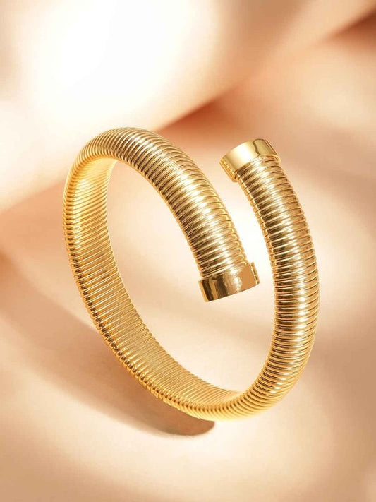 Golden Coil Luxe Bangle