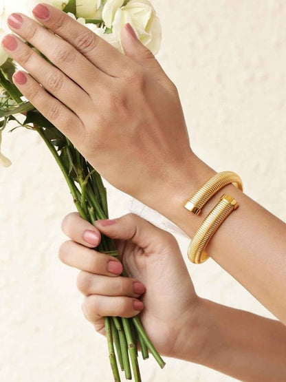 Golden Coil Luxe Bangle