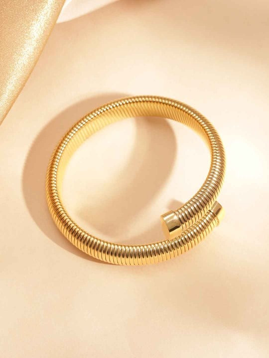 Golden Coil Luxe Bangle