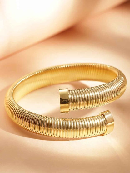 Golden Coil Luxe Bangle