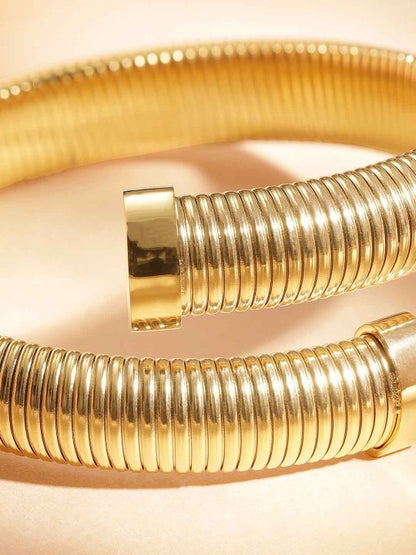 Golden Coil Luxe Bangle